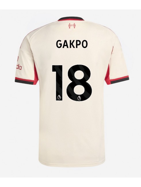 Liverpool Cody Gakpo #18 Auswärtstrikot 2025-26 Kurzarm Liverpool Cody Gakpo #18 Auswärtstrikot 2025-26 Kurzarm